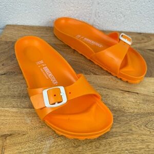 Birkenstock Madrid EVA in vibrant orange size 38